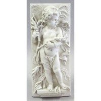 Little Boy Autumn Plaque Fiberglass Resin Indoor/Outdoor Garden