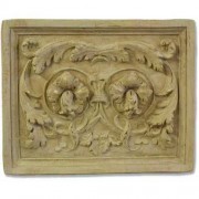Floral Example Plaque 19 In. - Fiberglass Resin - Outdoor