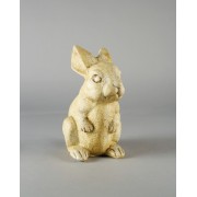 Baby Girl Bunny 8in. High Fiberglass Resin Indoor/Outdoor Statue