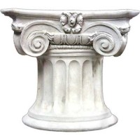 Colossol Ionic Table Statue Display Base/Riser 28in. - Lightweight Fiberglass Resin