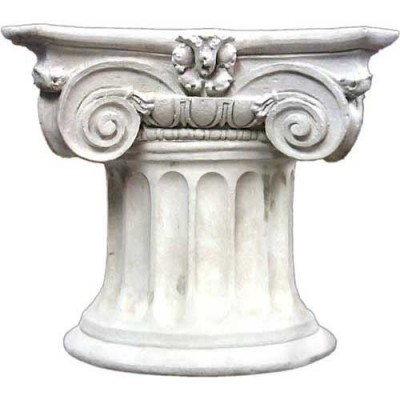 Colossol Ionic Table Base 28in. - Fiberglass - Outdoor Statue -  - F9650
