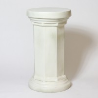 Hex Column 29 H Fiberglass Resin Indoor/Outdoor Garden Statue