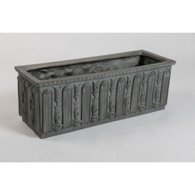 Floral Window Box 10in. High  (R) Fiberglass Indoor/Outdoor Garden -  - F60002