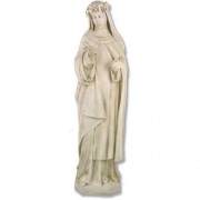 Saint Rose 54in. - Lightweight Fiberglass Resin - Indoor/Outdoor Statue/Sculpture