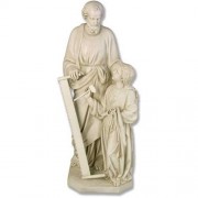 Joseph & Child w/Tools 55in. - Lightweight Fiberglass Resin - Outdoor Statue