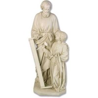 Joseph & Child w/Tools 55in. - Lightweight Fiberglass Resin - Outdoor Statue Joseph & Child w/Tools 55in. - Lightweight Fiberglass Resin - Outdoor Statue