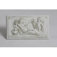 Goddess w/Cherub Plaque Right - Fiberglass Resin - Outdoor