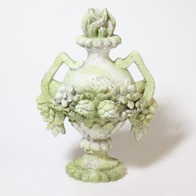 Blossoming Wall Urn 24in. - Fiber Stone Resin - Indoor/Outdoor Statue -  - FS00124