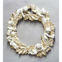 Babies In Leaves 19in. - Fiberglass Resin - Indoor/Outdoor Statue