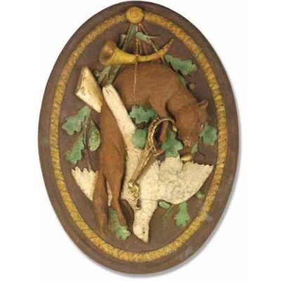 Fox Trophy Plaque - Fiberglass - Indoor/Outdoor Garden Statue -  - HF6866