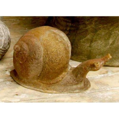 Slow Snail 5in. Fiberglass Indoor/Outdoor Garden -  - F8162