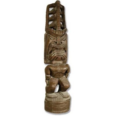 Tiki God - 5 Ft. Fiberglass Indoor/Outdoor Statue/Sculpture -  - F8504