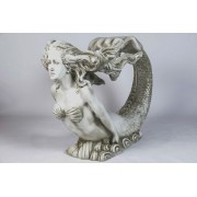 Mermaid Life Size (Long) 31" - Fiberglass Resin Indoor/Outdoor Garden Statue