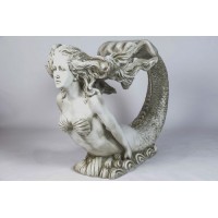 Mermaid Life Size (Long) 31" - Fiberglass Resin Indoor/Outdoor Garden Statue Mermaid Life Size (Long) 31" - Fiberglass Resin Indoor/Outdoor Garden Statue