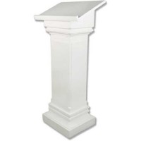 Podium (Front Is Full) 49in. Fiberglass Resin Indoor/Outdoor Statue