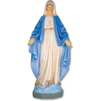 Mary - 42 In. High - Lightweight Fiberglass Resin - Indoor/Outdoor Church Statuary