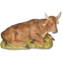 Cow Nativity 1.2in. - Lightweight Fiberglass Resin - Indoor/Outdoor Church Statuary Cow Nativity 1.2in. - Lightweight Fiberglass Resin - Indoor/Outdoor Church Statuary