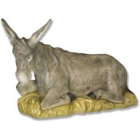 Donkey 18in. Nativity - Lightweight Fiberglass Resin - Indoor/Outdoor Statue