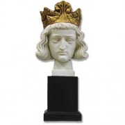 Saint Louis Bust - Fiberglass Resin - Indoor/Outdoor Statue/Sculpture