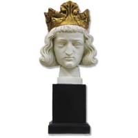 Saint Louis Bust - Fiberglass Resin - Indoor/Outdoor Statue/Sculpture