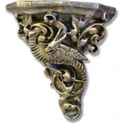 Gargoyle Bracket 9 In. Fiberglass Resin - Indoor/Outdoor Garden Statue