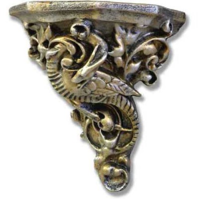 Gargoyle Bracket 9 In. Fiberglass - Indoor/Outdoor Garden Statue -  - HT327