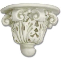 Stone Button Bracket - Fiberglass Resin - Indoor/Outdoor Garden Statue