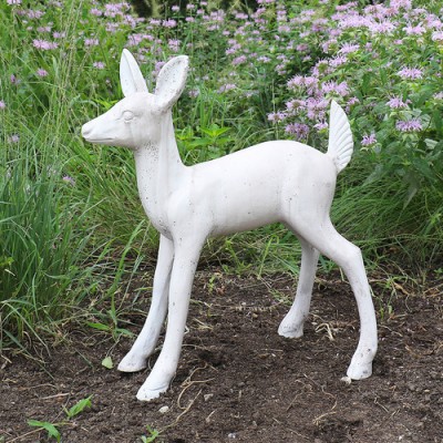 Deer Fawn Fiber Stone Resin Indoor/Outdoor Garden Statue/Sculpture -  - FS8644