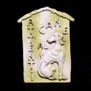 Beware Of Dog Plaque 15in. Fiberglass Resin Outdoor Wall Mount