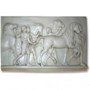 Horse Tenders Slab VII 24in. - Fiberglass Resin - Outdoor Statue
