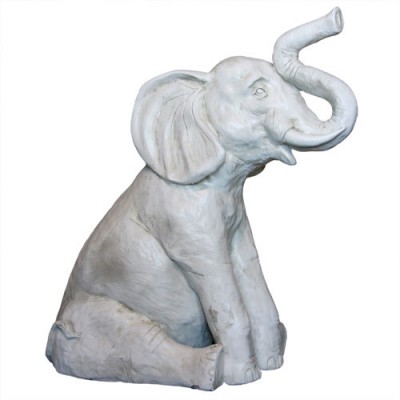 ELEPHANT SITTING Fiberglass Indoor/Outdoor Garden -  - F8627
