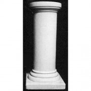 Flutless Column 39in. - Lightweight Fiberglass Resin - Indoor/Outdoor Statue