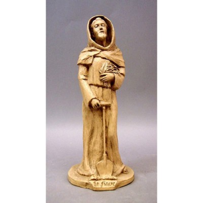 Saint Fiacre 28 Inch Fiberglass Resin Indoor/Outdoor Statue/Sculpture -  - F69980