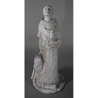 Saint Francis 27 In. Fr. Brankin Lightweight Fiberglass Resin In/Outdoor Statue
