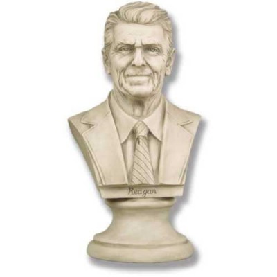 Ronald Reagan Bust 12in. High - Fiberglass Resin - Outdoor Statue -  - F7828