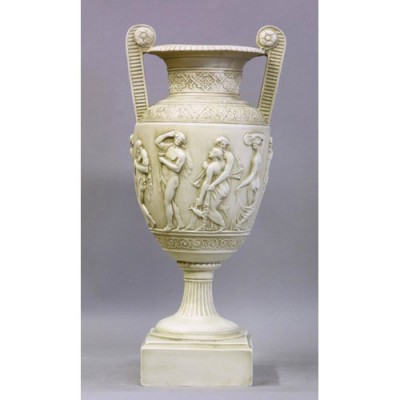 Urn Of Maenads - Fiberglass 18in. Indoor/Outdoor Garden Statue -  - F69392