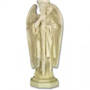 Angel Candleholder - Right/Left - Lightweight Fiberglass Resin - Indoor/Outdoor Statue