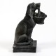 Puppy With Basket Fiber Stone Resin Indoor/Outdoor Statuary -  - FS6671