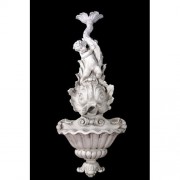 Young Poseidon, Bowl & Pump 64in. - Fiberglass Resin - Outdoor Statue
