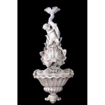 Young Poseidon, Bowl & Pump 64in. - Fiberglass - Outdoor Statue -  - FAK246