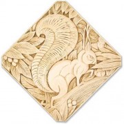 Black Squirrel Relief - Fiberglass Resin - Indoor/Outdoor Statue