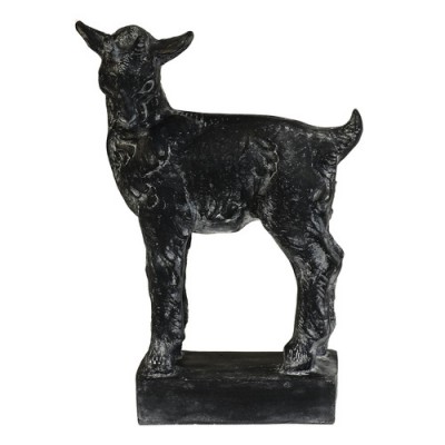 Billy Goat 26in. Fiber Stone Resin Indoor/Outdoor Statuary - - F00950 Billy Goat 26in. Fiber Stone Resin Indoor/Outdoor Statuary - - F00950