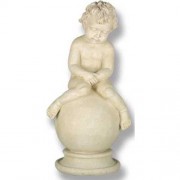 Sleepy Cherub Fiberglass Resin Indoor/Outdoor Garden Statue/Sculpture