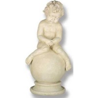 Sleepy Cherub Fiberglass Resin Indoor/Outdoor Garden Statue/Sculpture