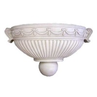 Classic Ribbon Sconce (Brlgr) - Fiberglass Resin - Outdoor Statue