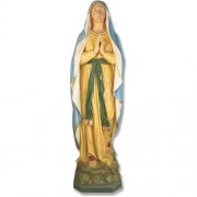 Our Lady Of Lourdes 71in. High - Lightweight Fiberglass Resin - Outdoor Statue