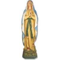 Our Lady Of Lourdes 71in. High - Lightweight Fiberglass Resin - Outdoor Statue