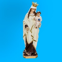 Blessed Virgin Mary & Child 65" Lightweight Fiberglass Resin Indoor/Outdoor Statue