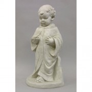 Baby Francis Standing 23in. Cppr Lightweight Fiberglass Resin Indoor/Outdoor Garden