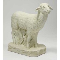 Sheep Standing 23in. - Lightweight Fiberglass Resin - Indoor/Outdoor Church Statuary